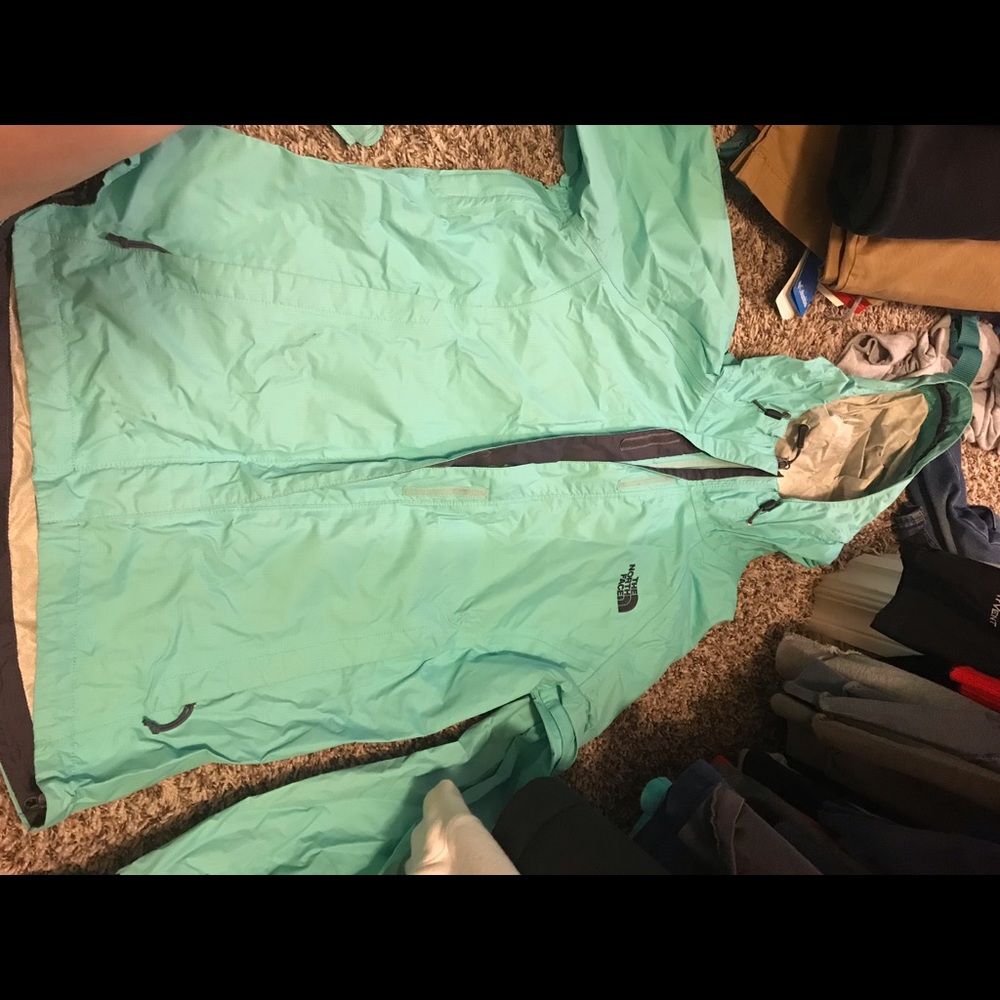 North face rain coat